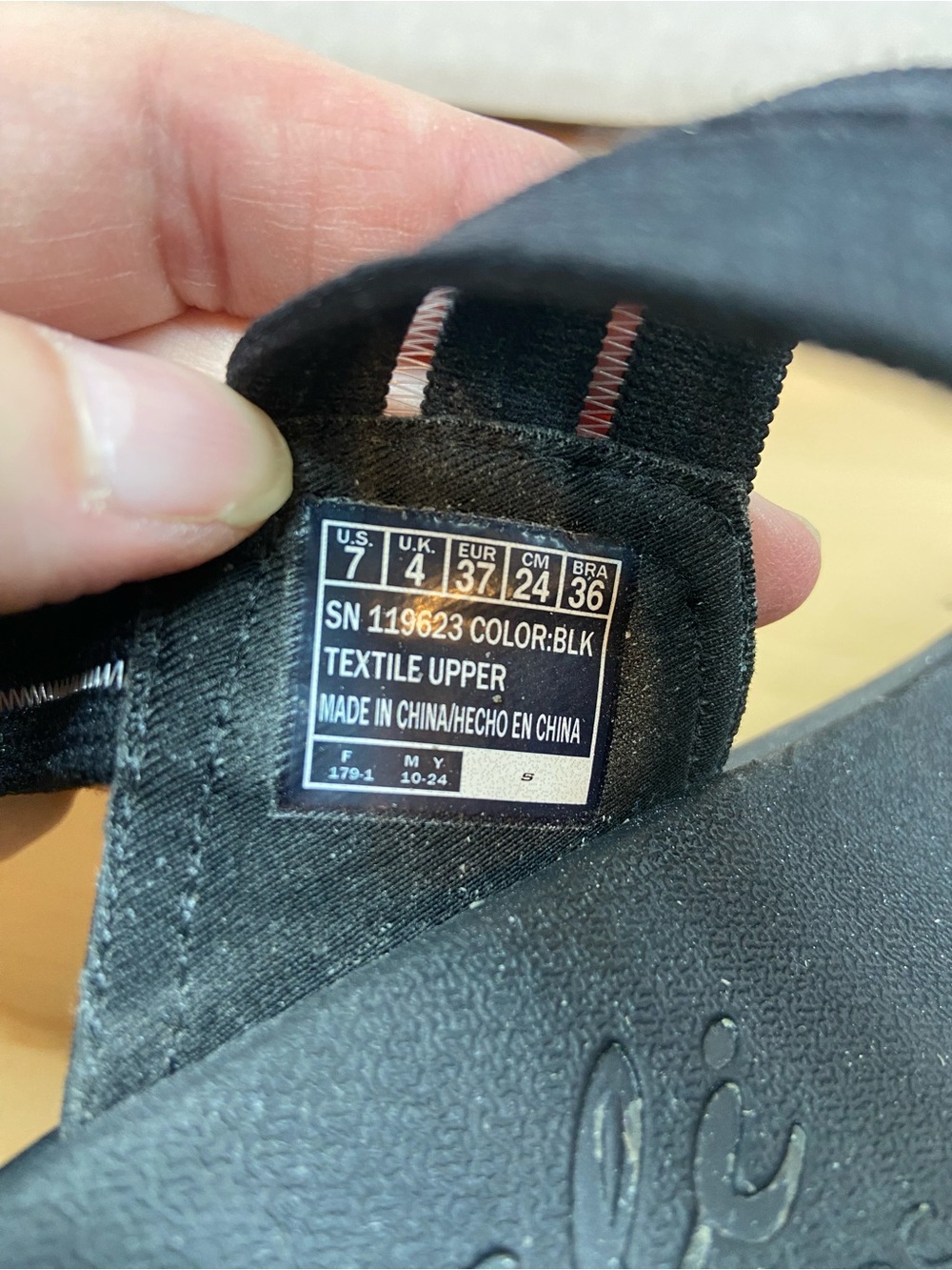 Skechers Black Elastic Strap Wedge Sandals - Picture 4 of 6